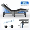 thumbnail image 7 of eChamp Electric Adjustable Bed Frame Base with Massage,Remote Controller,No Mattress,Split King Size, 7 of 7