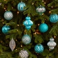 thumbnail image 4 of Nearly Natural Assorted Colors Glass Decorative Christmas Accent Ball Ornaments, 52 Count, 4 of 5
