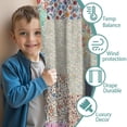 thumbnail image 3 of Blackout Kids Curtains,Pioneer Flower Childrens Insulated Curtains Set Of 2,Bedroom Essentials,Toddler Room Decor 42x54in(106x137cm), 3 of 4