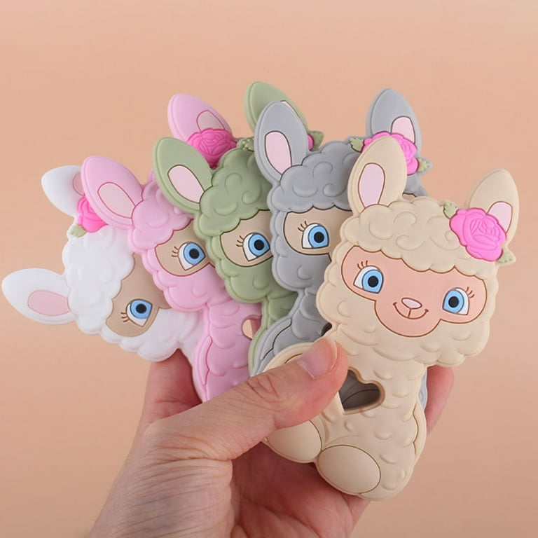 Visland Baby Llama Teething Toys,BPA Free Food Grade Silicone