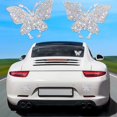 thumbnail image 2 of 4 pegatinas de cristal para coche, diseño de mariposa, cristal ostentoso, con diamantes de imitación, para parachoques de coche, ventana, portátiles, 2 of 5