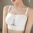 thumbnail image 4 of Bras for Women,Front Button Plus Size Seamless Strapless Bra Push Up Bra for and Use,Sports Bras for Women,White,XL, 4 of 8