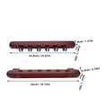 thumbnail image 2 of Raindrops 2Pcs Wall Mount Billiard Stick Rack Solid Wood Pool Stick Holder with Six Hole Capacity, 2 of 8