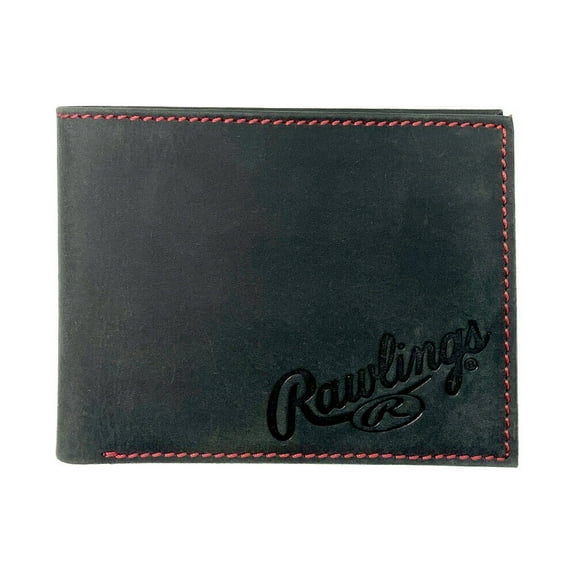 Rawlings High Grade Baseball Bi-Fold Wallet Black RPW004-001