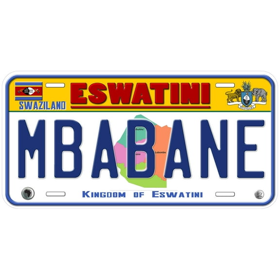 Eswatini Mbabane Custom Novelty Car License Plate