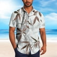 thumbnail image 1 of Blusa y camisa de manga corta con cuello vuelto Camisa casual para hombre Camisa de bolos vintage de manga corta Camisas de verano de playa cubana Camisa con botones Blusa para hombre Poliéster, 1 of 6