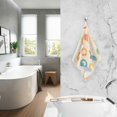 thumbnail image 2 of Yayeee 2 Pack Hand Towels for Bathroom 100% Cotton 16" x 28" Soft Absorbent Kitchen Towel, Beach Pattern, 2 of 7