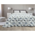 thumbnail image 1 of Cartoon Down Alternative Comforter, Repetitive Pattern with Simplistic Drawn Bear Animal, Microfiber Quilt for All Season, 5 Sizes, Multicolor, by Ambesonne, 1 of 3