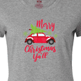 thumbnail image 4 of Inktastic Merry Christmas Ya'll with Red Car and Tree Women's T-Shirt, 4 of 5