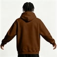 thumbnail image 7 of Hoodies for Men Casual Essentials Hoodie Pullover Long Sleeve Hooded Sweatshirts with Pockets Coffee S, 7 of 7
