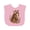 AD-Pink, variant on Inktastic Horse Girl Flowered Cute Girls Baby Bib