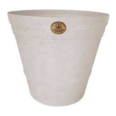 Maceta Plásticos La Ardilla Artersana 25 cm Blanco Cantera