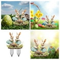 thumbnail image 1 of Xihbxyly Estacas de Pascua para Jardín, Decoraciones Acrílicas Coloridas, Diseños Extravagantes de Conejitos y Huevos, Uso Duradero para Exteriores, Decoración de Jardín, para Realzar Celebraciones F, 1 of 7