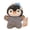 Penguin, variant on Good Night Series Ornament, 7.09in Elephant Decorative Figurine, Soft Plush Texture Character for Shelf Home Decor