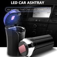 thumbnail image 4 of Riwesomey Cenicero de coche eléctrico, Cenicero Interior de automóvil con colector de luz, organizador de residuos automotrices, acero inoxidable Automoción decorativa y accesorios Plata Riwesomey VI016855-01, 4 of 6