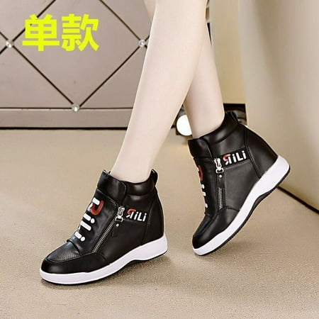 

Height Increasing Insole Women s Shoes 7 Thick Bottom Casual 2023 Korean Style Sneaker Fashion Travel Autumn and Winter White Shoes Women