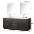 thumbnail image 4 of Abbey 60 in W x 22 in D Grey Oak Double Bath Vanity and Cultured Marble Top, 4 of 6