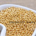 thumbnail image 5 of Cuentas espaciadoras de cristal de color dorado y plateado de 2 mm, 3 mm y 4 mm, cuentas de semillas checas para joyería hechas a mano DIY BLUV03X, 5 of 5