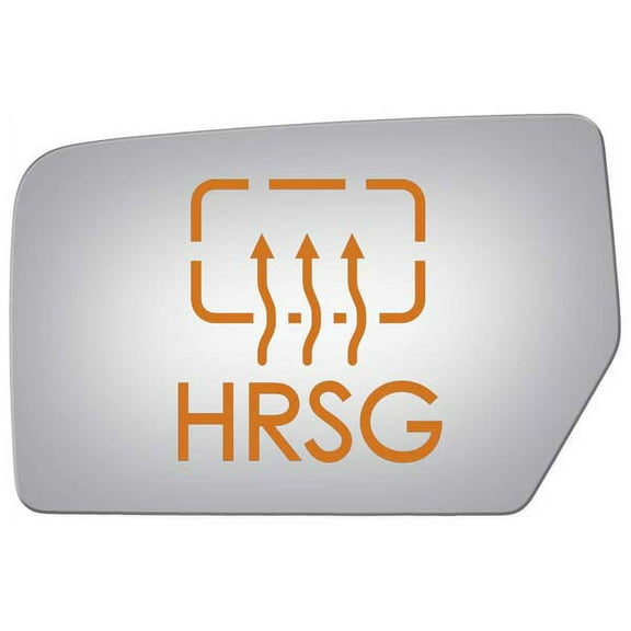 Burco Side View Mirror Replacement Glass with Motor Mount Plate - Clear Glass - 4160HRSG