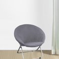 thumbnail image 2 of Easy To Chair For Folding Fits Slipcover For Easy Covers Armless Chair Slipcovers And Slipcover Easy To Clean In Various Colors Chair Fits black light Grey, 2 of 9