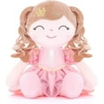 Gloveleya Baby Girl Gifts Plush Dolls Curly Hair Princess Doll Soft