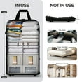 thumbnail image 2 of 30" Expandable Foldable Luggage Bag Suitcase with 4 Swivel Wheels Collapsible Rolling Travel Bag for Home Storage Moving,Black - EX, 2 of 7