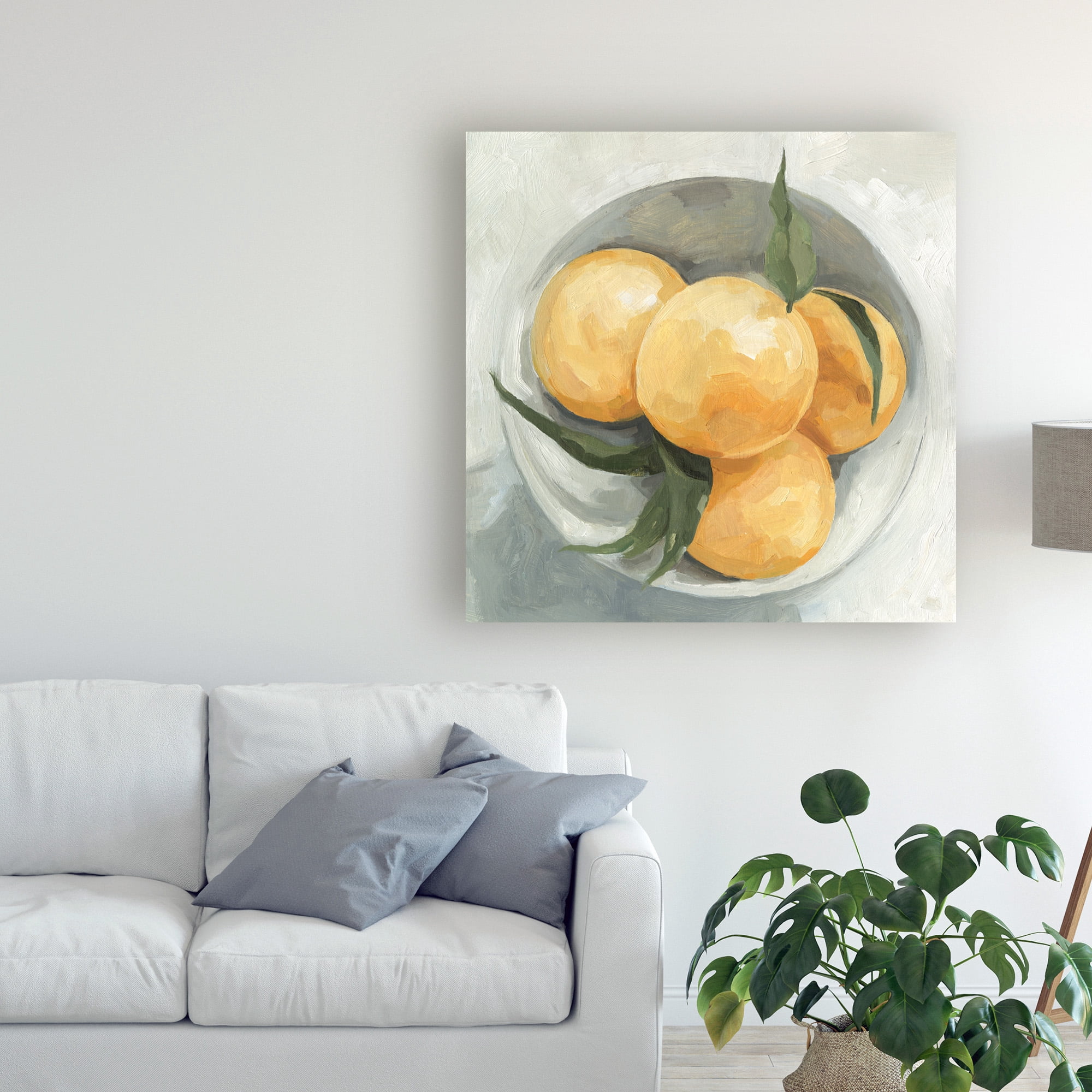 Trademark Fine Art 'Fruit Bowl I' Canvas Art by Emma Scarvey