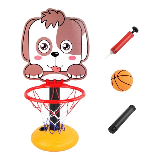 Soporte de baloncesto de plástico, de juguetes s para exteriores para , y niñas, , Perro Yotijar aros de baloncesto