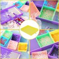 thumbnail image 1 of Cuadros Decorativos Bordado de diamantes bandeja grande trabajo hecho a mano almacenamiento de cuentas DIY herramientas grandes (amarillo) Wdftyju embutido en tela, 1 of 9