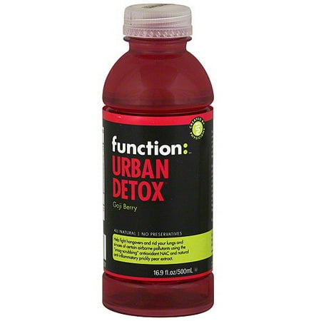 Function: Urban Detox Goji Berry Energy Drink, 16.9 oz (Pack of 12)