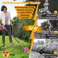 thumbnail image 6 of KingFurt 21V 650W Electric Weed Eater Lawn Edger Cordless Grass String Trimmer Cutter, 6 of 8