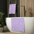 thumbnail image 4 of BELIZZI HOME 100% Premium Cotton 2 Pack Oversized Bath Towel Set 28x55 inches, Large Bath Towels, Ultra Absorbant Compact Quickdry & Lightweight Towel, Ideal for Gym Travel Camp Pool - Purple, 4 of 8