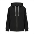 thumbnail image 6 of Mohiass Zip Up Hoodie Women 2025 Oversized Y2k Hoodies Long Sleeve Drawstring Lightweight Outdoor Jacket Black XL, 6 of 6