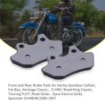thumbnail image 2 of MWMNUN Pastillas de freno delanteras y traseras para Harley Davidson Softail Fat Boy Heritage Classic FLHRCi Road King Classic Touring FLHT Road Glide Dyna Electra Glide Sportster XLH883R/2000-2007, 2 of 5