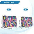 thumbnail image 4 of FORMRS 13-13.3 inch Laptop Sleeve Case Soft Carrying Quilted Computer Bag Cover, Colorful Wavy Pattern, 4 of 7