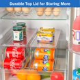 thumbnail image 4 of 2 Pack Soda Can Organizer Dispenser for Refrigerator Bundle with Corner Bathroom Counter Organizer(2 Pack White), 4 of 8