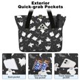 thumbnail image 2 of Tote Bag for Women - Spooky Halloween Ghosts Pattern Shoulder Bag - Large Utility Work Duffle Bag with Zipper Handbag for Travel, Work, Sprots, 2 of 5