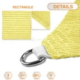 thumbnail image 1 of Sunshades Depot 9' x 17' Sun Shade Sail Rectangle Permeable Canopy Canary Light Yellow Custom Size Available Commercial Standard, 1 of 5