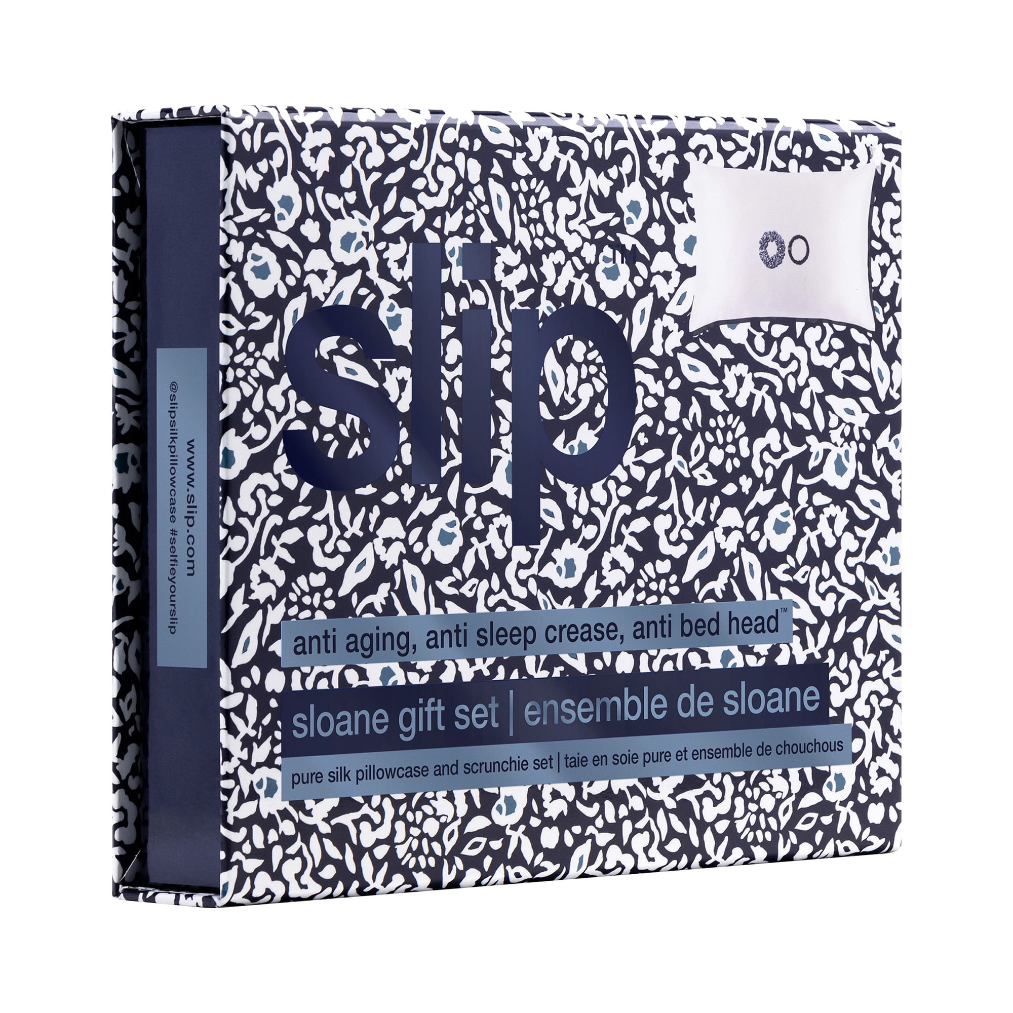 Slip Silk Queen Pillowcase and Scrunchies Gift Set - Sloane, 3 ct