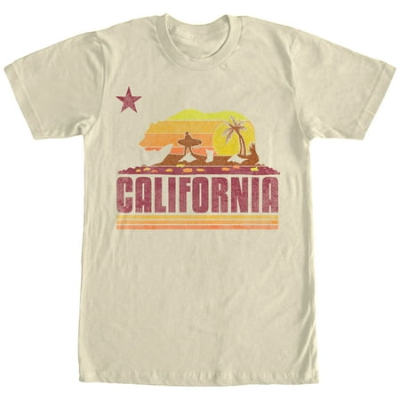 Men's California Flag Surf T-Shirt (Best Surfing In California)