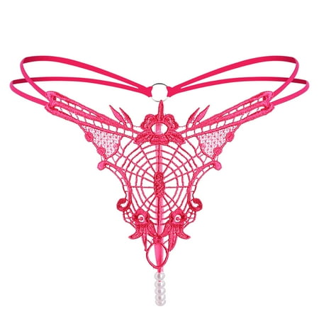 

Knosfe Stretch Lace Thong Panties Women s Low Waisted Sexy Breathable G-Strings Underwear