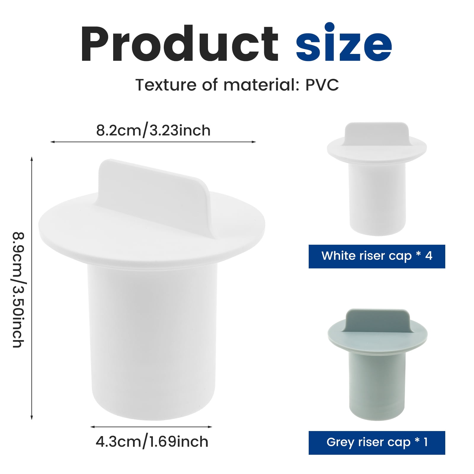 5Pcs Hot Tub Filter Standpipe Caps Replacement Parts for Hot Tub Filter Standpipe in White