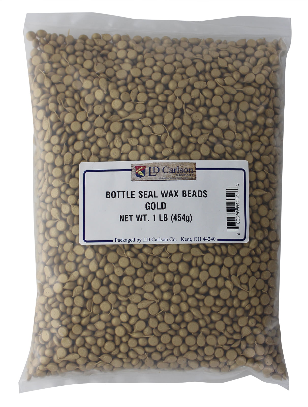 Bottle Sealing Wax - Gold Beads - 1 lb Bag