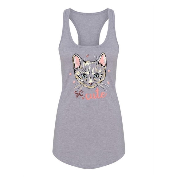 Cute Kitten Racerback Tank Women -Image by Shutterstock, Female x-Large