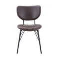 thumbnail image 3 of Jofran Owen Contemporary Modern Faux Leather Split-Back Upholstered Dining Chair (Set of 2), 3 of 6