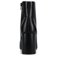thumbnail image 4 of Journee Kit Stacked Heel Pointed Toe Inside Zipper Comfort Dress Booties, 4 of 9