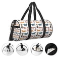 thumbnail image 3 of Balery Dogs Pug Bolsa de Gimnasio para Mujeres y Hombres, Bolsa de Viaje Impermeable, Bolsa de Fin de Semana con Compartimento para Zapatos y Bolsillo Húmedo, 3 of 6
