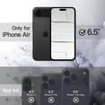 thumbnail image 2 of JETech Case for iPhone 17 Air, Shockproof Phone Bumper Cover, Solid Color Matte TPU Frame, Anti-Scratch Clear Back, 6.5-Inch Display (Black), 2 of 5