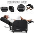 thumbnail image 6 of Goplus Massage Gaming Recliner Chair Single Living Room Sofa Home Theater Seat Gray, 6 of 10