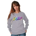 thumbnail image 5 of XOMG POP Dallas Panda Rock Star Women Crewneck Sweatshirt Brisco Brands M, 5 of 6